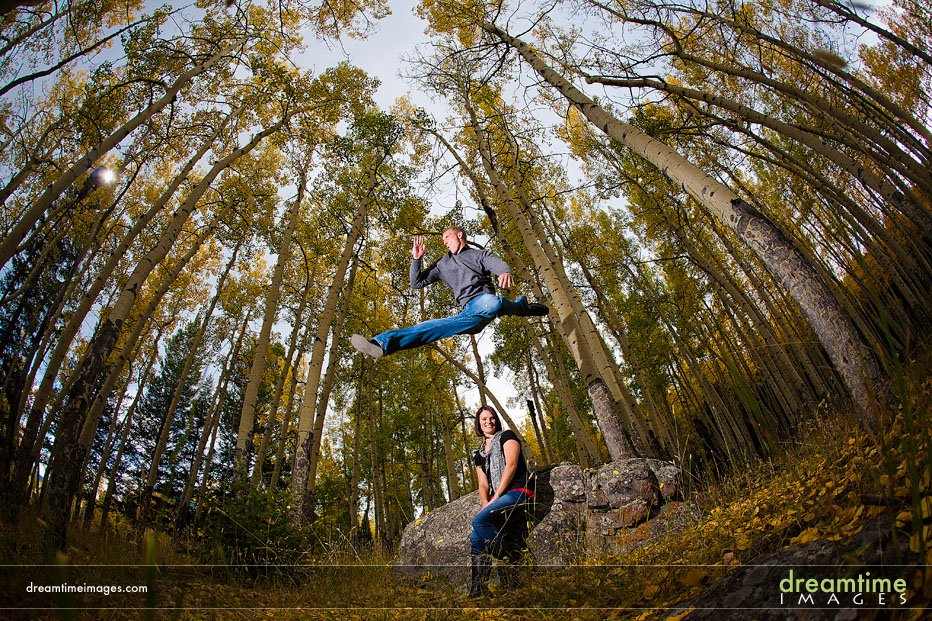portrait in aspen trees