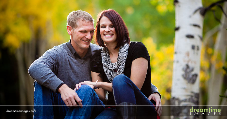 portrait in fall foliage in colorado
