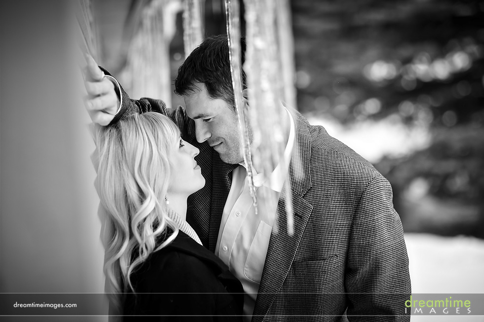 winter engagment colorado