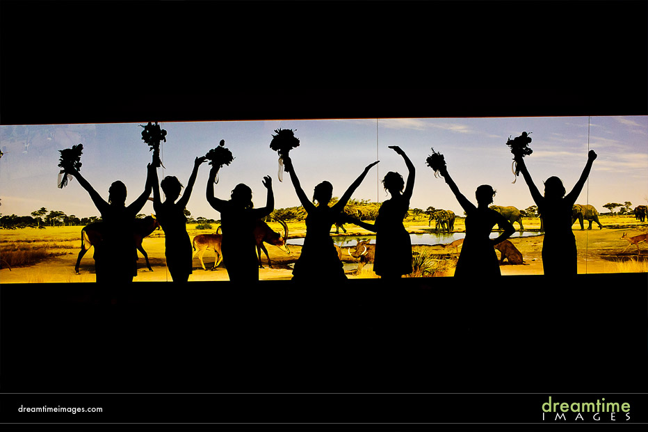 unique bridal party portrait