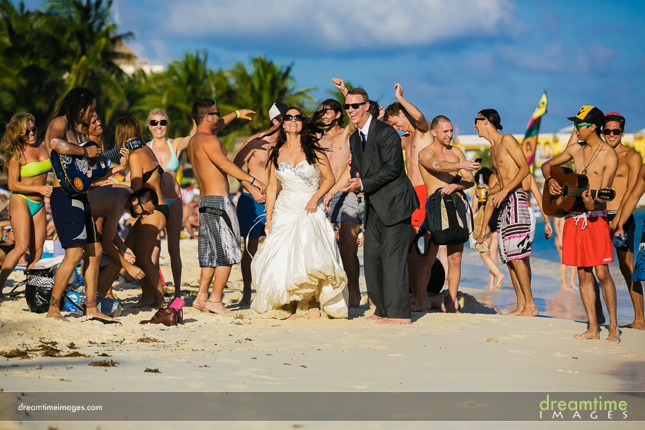 mexico beach wedding