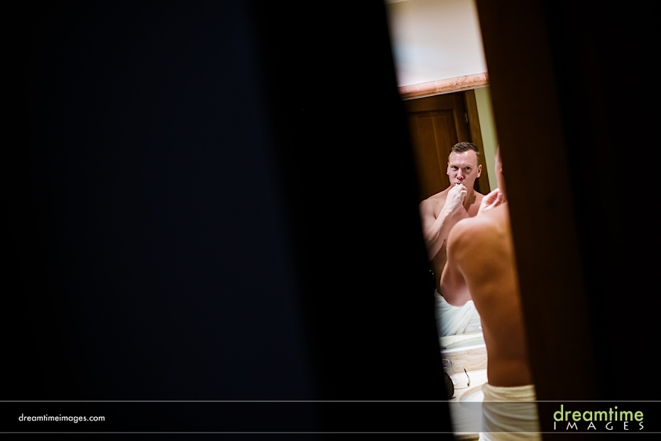 groom getting ready