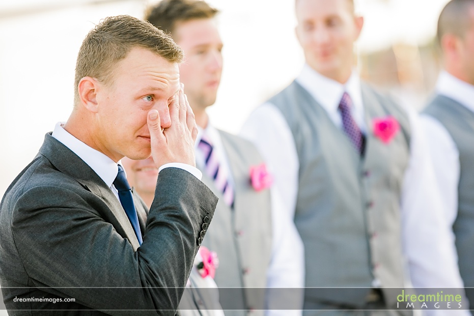 groom crying