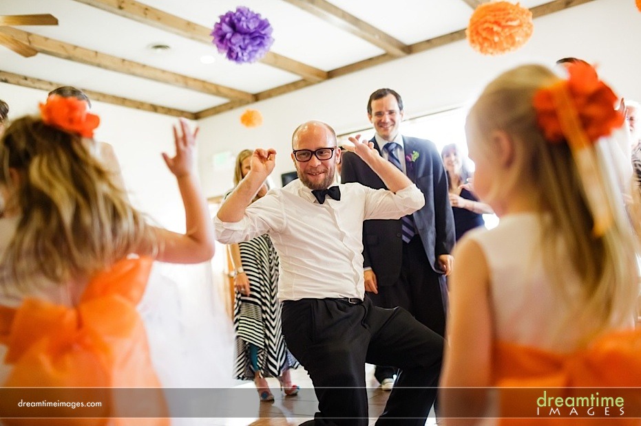 Dancing YMCA Rockies wedding