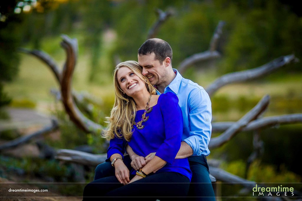 Colorado engagement near lake