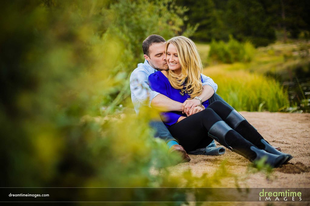 Lily Lake engagement picture